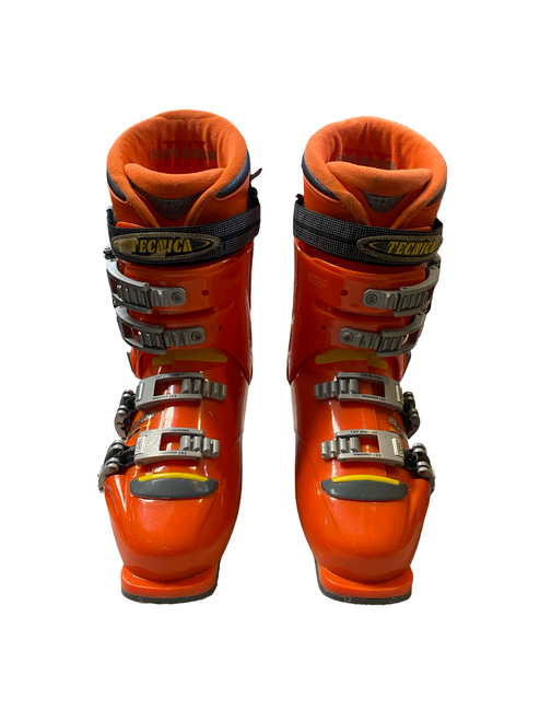 Vist Large View of Product Image Which is Used Tecnica EXPLOSION Womens DH Ski Boot Orange 245 MP - M06.5 - W07.5