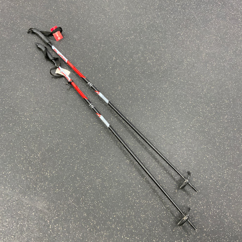 Vist Large View of Product Image Which is Used Alpina ST Mens XC Ski Poles Red 130 cm / 52 in