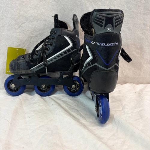 Vist Large View of Product Image Which is Used TRON X VELOCITY Y11-J1 Roller Hockey Skates Black Adjustable