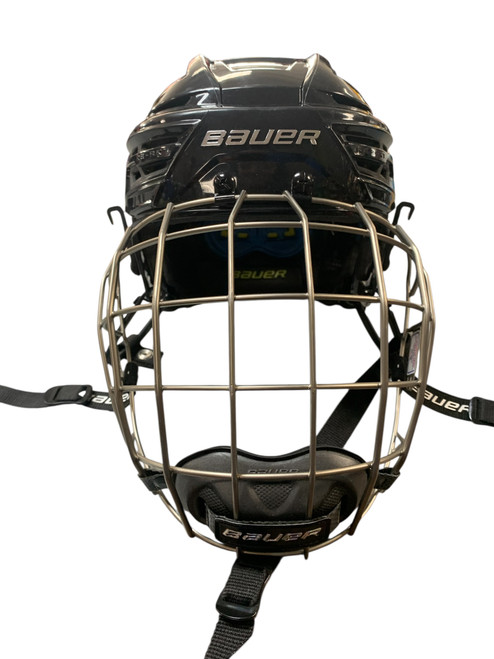 Vist Large View of Product Image Which is Used Bauer RE-AKT 140 M Helmet Cage Combo Black MD