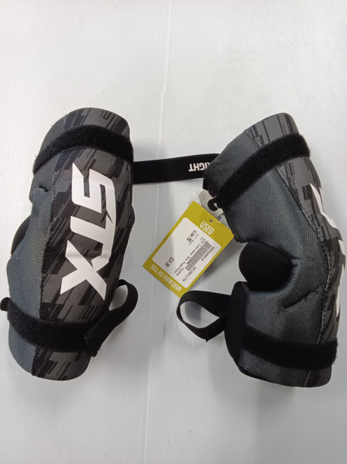 Vist Large View of Product Image Which is Used STX Lacrosse Arm Pads/Guards Black MD
