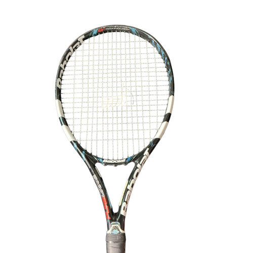 Vist Large View of Product Image Which is Used Babolat PURE DRIVE Adult Tennis Racquet Black 4 1/4"