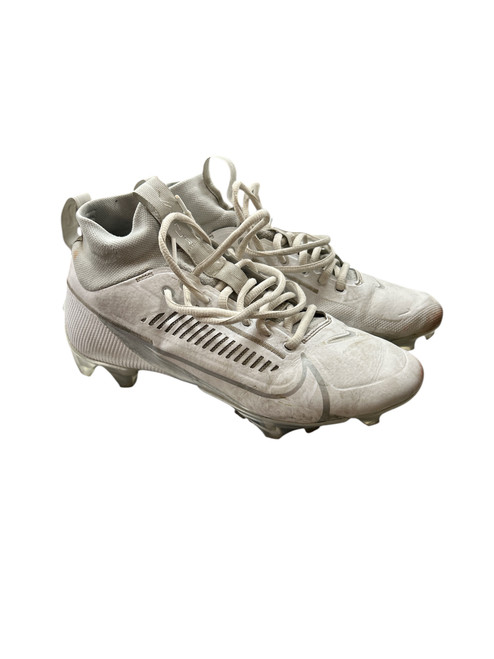 Vist Large View of Product Image Which is Used Nike Adult FB Cleats Grey And White Senior 7