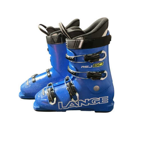 Vist Large View of Product Image Which is Used Lange 25.5 LANGE RSJ 60 SKI BOOTS Boys DH Ski Boot Royal Blue 255 MP - M07.5 - W08.5