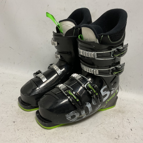 Vist Large View of Product Image Which is Used Rossignol COMP J4 Mens DH Ski Boot Black And Neon Green 245 MP - M06.5 - W07.5