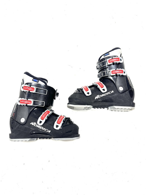 Vist Large View of Product Image Which is Used Nordica GPTJ Boys DH Ski Boot Black 255 MP - M07.5 - W08.5