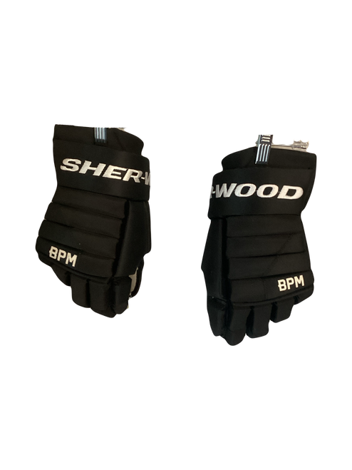 Vist Large View of Product Image Which is Used Sher-wood BPM 060 Senior Gloves Black 14"