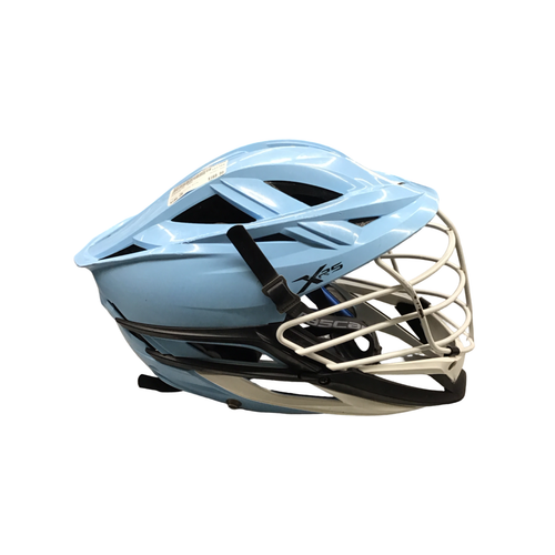 Vist Large View of Product Image Which is Used Cascade XRS Lacrosse Helmet Carolina Blue One Size