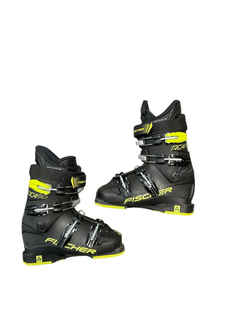 Vist Large View of Product Image Which is Used Fischer RC4 60 JUNIOR Boys DH Ski Boot Black 235 MP - J05.5 - W06.5
