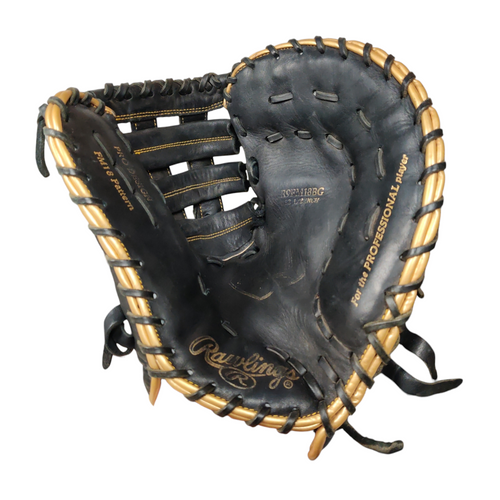 Vist Large View of Product Image Which is Used Rawlings R9FM18BG Baseball First Base Right Hand Throw Black 15"