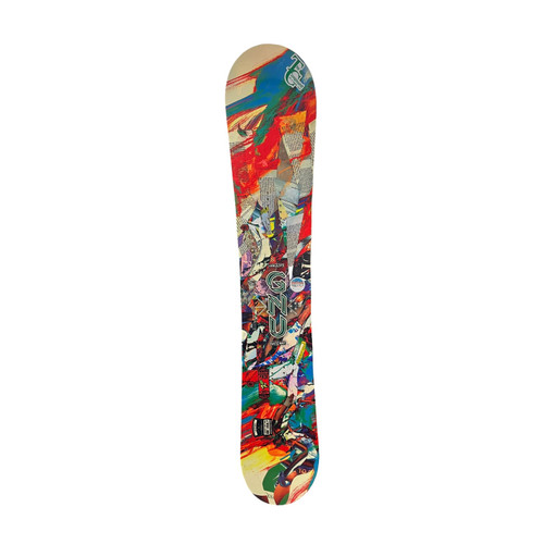 Vist Large View of Product Image Which is Used GNU GATEWAY Mens Snowboard Only Orange And Gold 149 cm
