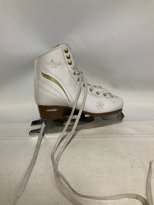 Vist Large View of Product Image Which is Used Lake Placid ALPINE 800 WomensFigure Skate White Senior 7