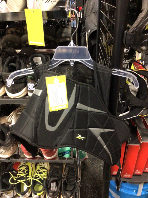 Vist Large View of Product Image Which is Used Reebok REEBOK RIB PROTECTOR Lacrosse Rib Pads Black SM