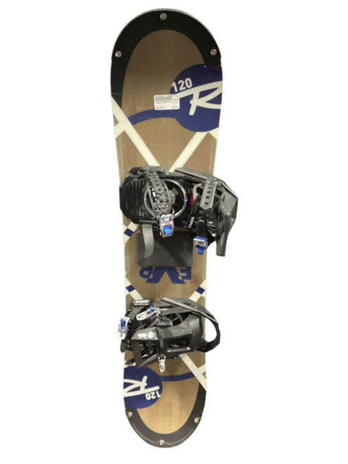 Vist Large View of Product Image Which is Used Rossignol EXP Boys Board/Binding Black 120 cm