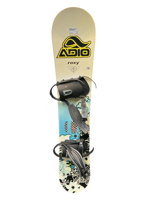 Vist Large View of Product Image Which is Used Roxy SNOWBOARD Womens Board/Bindings White 140 cm
