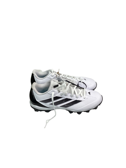 Vist Large View of Product Image Which is Used Adidas ADIZERO IMPACT WHT/BLK 8 BB/SB Cleats White Senior 8