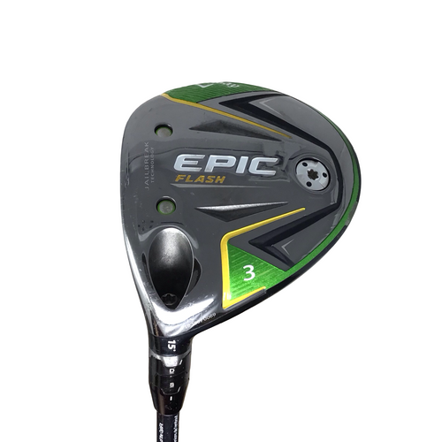 Vist Large View of Product Image Which is Used Callaway EPIC FLASH Mens Fairway Wood LH 3 Wood LEFT HANDED