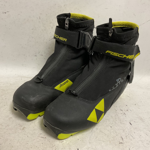 Vist Large View of Product Image Which is Used Fischer JR COMBI Boys NNN XC Ski Boots Black W 06 / JR 04-04.5