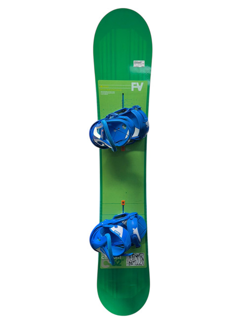 Vist Large View of Product Image Which is Used Burton CUSTOM FLYING V Mens Board/Bindings Green And Royal Blue 162 cm