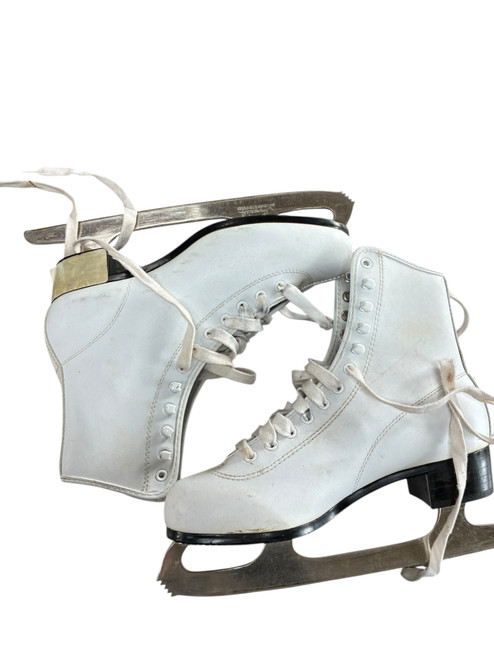 Vist Large View of Product Image Which is Used LADIES FIG SKT WomensFigure Skate White Senior 7