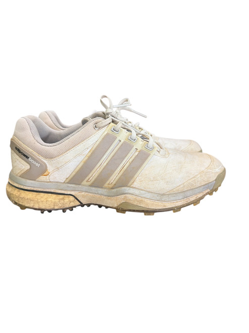 Vist Large View of Product Image Which is Used Adidas Mens Golf Shoes White Senior 9