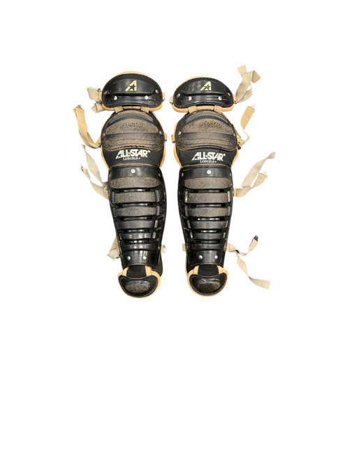 Vist Large View of Product Image Which is Used All-Star - Catchers Leg Guards Black Youth