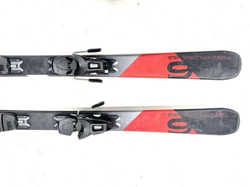 Vist Large View of Product Image Which is Used Elan EXPLORE 6 Mens DH Ski/Binding Red 152 cm