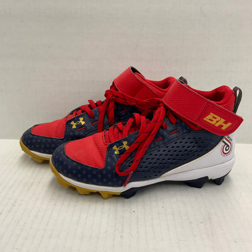 Vist Large View of Product Image Which is Used Under Armour BH HARPER BB/SB Cleats Red Junior 04