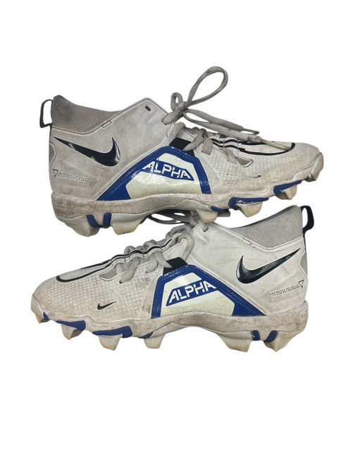 Vist Large View of Product Image Which is Used Nike ALPHA BB/SB Cleats White Junior 04.5