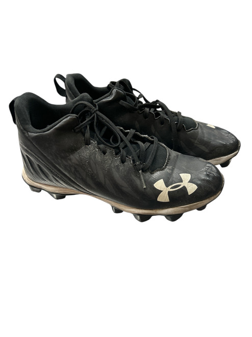 Vist Large View of Product Image Which is Used Under Armour Jr FB Cleats Black Junior 06.5