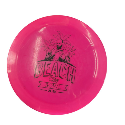 Vist Large View of Product Image Which is Used Beach City Bowl Disc Golf Driver Pink