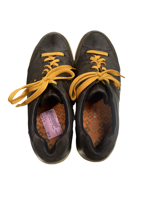 Vist Large View of Product Image Which is Used Ecco Mens Golf Shoes Brown Senior 10