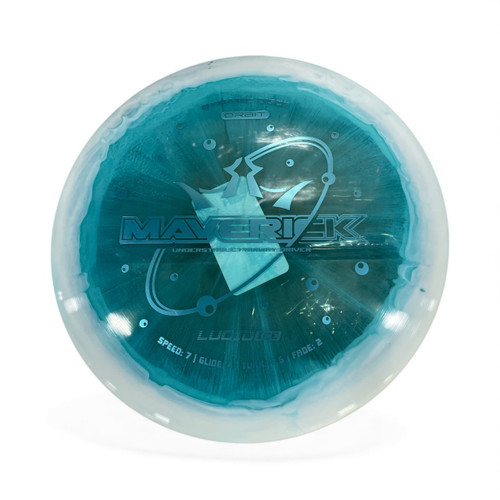 Vist Large View of Product Image Which is Used Dynamic Discs MAVERICK Disc Golf Mid Range Sky Blue