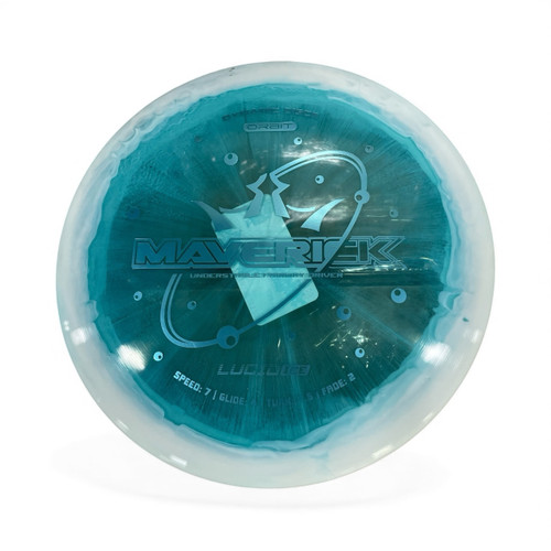 Vist Large View of Product Image Which is Used Dynamic Discs MAVERICK Disc Golf Mid Range Sky Blue