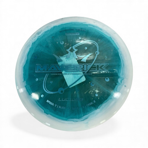 Vist Large View of Product Image Which is Used Dynamic Discs MAVERICK Disc Golf Mid Range Sky Blue