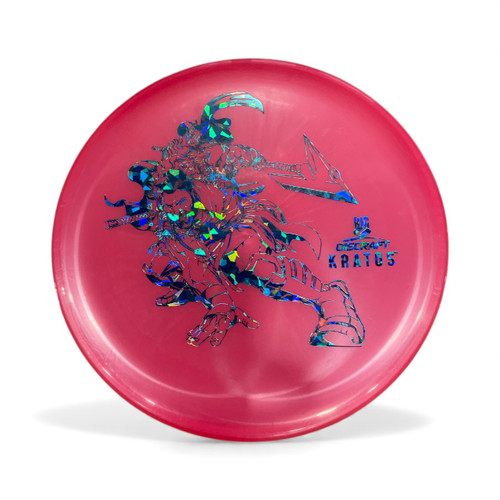 Vist Large View of Product Image Which is Used Discraft KRATOS Disc Golf Mid Range Pink