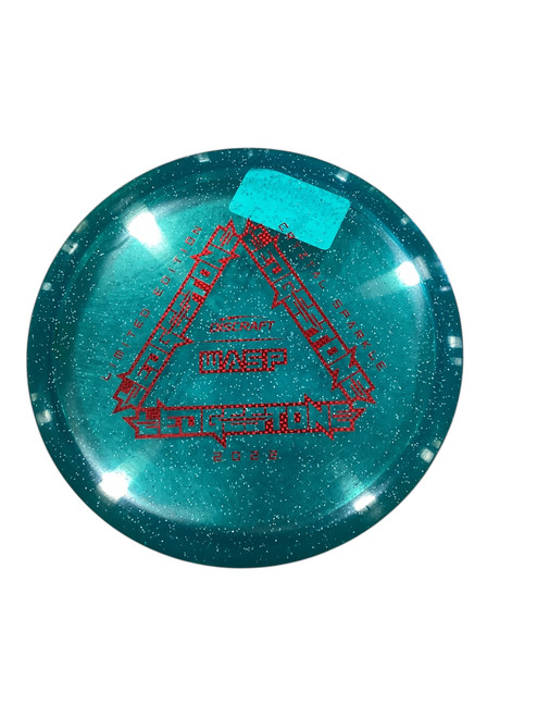 Vist Large View of Product Image Which is Used Discraft 2022 LEDGESTONE CRYSTAL SPARKLE WASP Disc Golf Mid Range Teal 170g