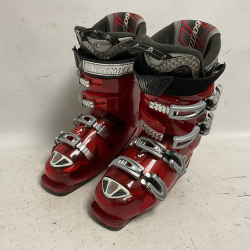 Vist Large View of Product Image Which is Used Dolomite XSNINE Boys DH Ski Boot Red 255 MP - M07.5 - W08.5