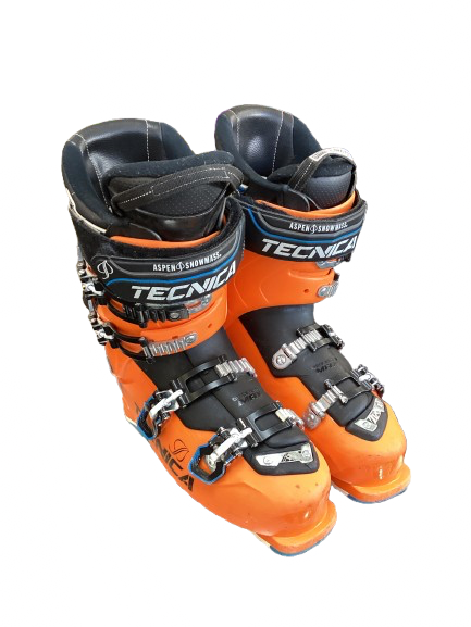 Vist Large View of Product Image Which is Used Tecnica ASPEN EDITION 100 Mens DH Ski Boot Orange 285 MP - M10.5 - W11.5