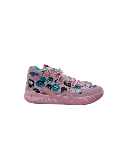 Vist Large View of Product Image Which is Used Puma Basketball Shoes M Pink Senior 12