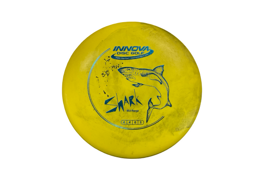 Vist Large View of Product Image Which is Used Innova SHARK CHAMPION Disc Golf Mid Range Yellow