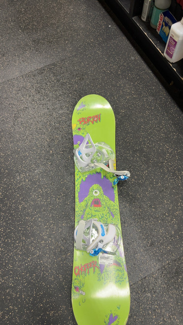 Vist Large View of Product Image Which is Used Burton CHOPPER 110 Boys Snowboard Only Green 102 cm