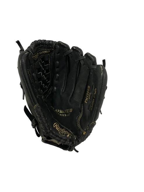 Vist Large View of Product Image Which is Used Rawlings Playmaker 12" RH Throw BB/SB Glove Black