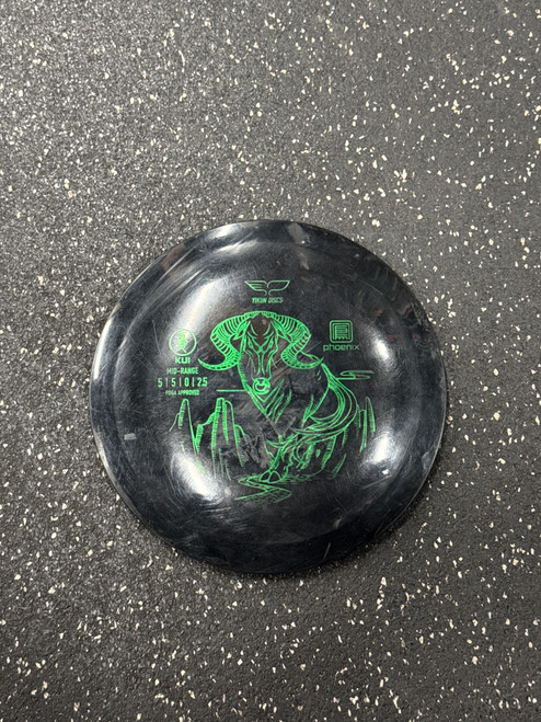 Vist Large View of Product Image Which is Used YIKUN DISCS PHOENIX Disc Golf Mid Range Black