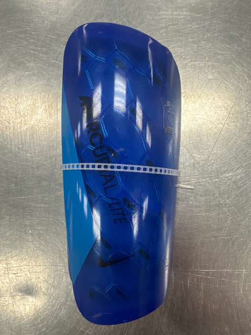 Vist Large View of Product Image Which is Used Nike MERCURIAL LITE Soccer Shin Guards Adult Royal Blue XS