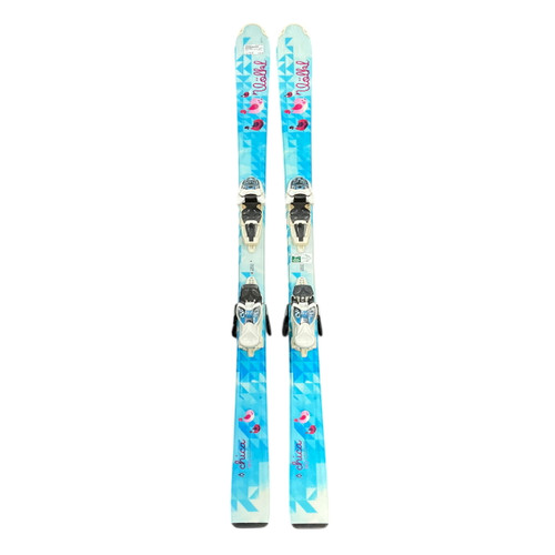 Vist Large View of Product Image Which is Used Volkl CHICA Girls DH Ski/Binding Royal Blue 140 cm