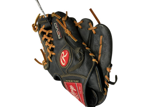 Vist Large View of Product Image Which is Used Rawlings REVO BB/SB Glove RH Throw Black 11 1/2"