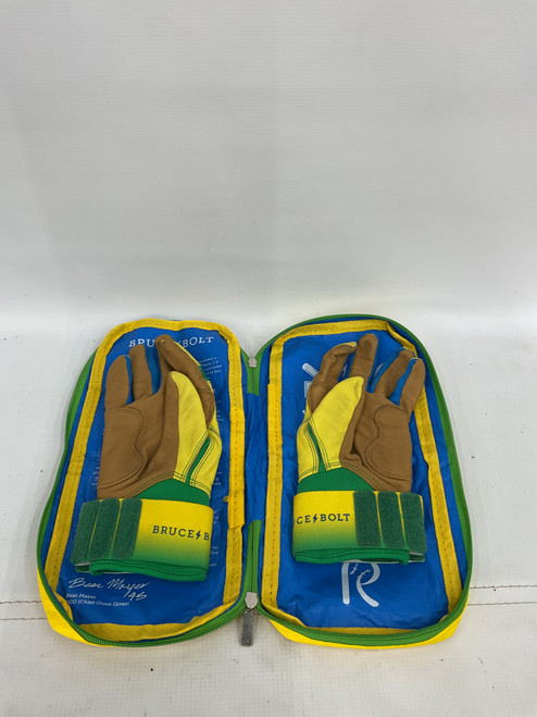 Vist Large View of Product Image Which is Used BB/SB Batting Gloves Yellow SM