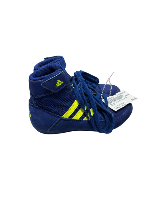 Vist Large View of Product Image Which is Used Adidas Wrestling Shoes Royal Blue Youth 11.0