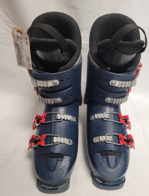 Vist Large View of Product Image Which is Used Atomic HAWX JR 4 Boys DH Ski Boot Navy Blue 260 MP - M08 - W09
